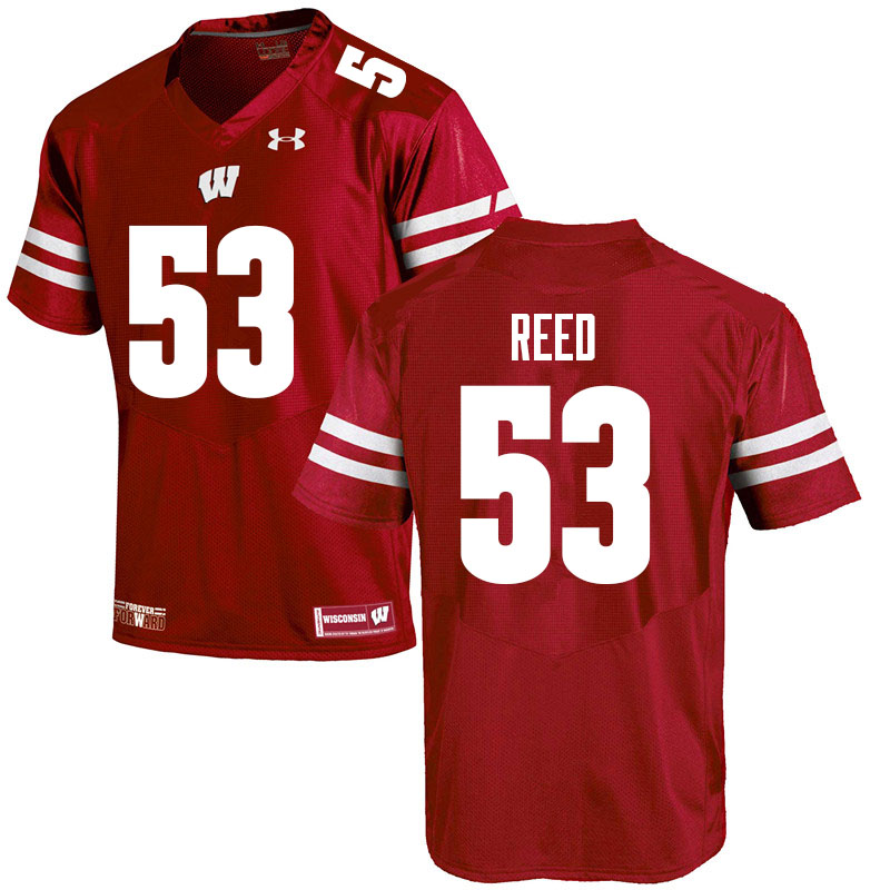 Wisconsin Badgers Men's #53 Malik Reed NCAA Under Armour Authentic Red College Stitched Football Jersey BE40I44CG